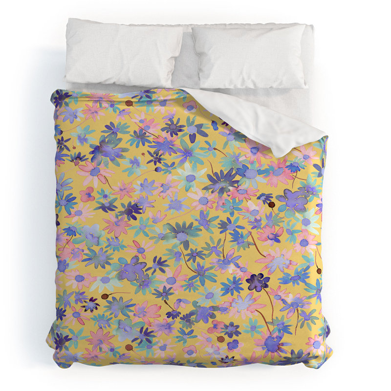 Ninola Cotton Floral Duvet Cover, King Duvet Cover