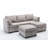 Dilen 5 - Piece Upholstered Sofa Modular Storage Couch & Ottoman-1257649983
