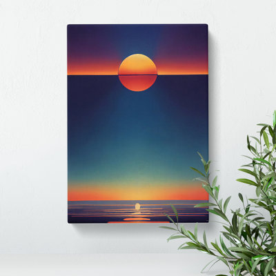 Pure Abstract Sunset - Wrapped Canvas Print