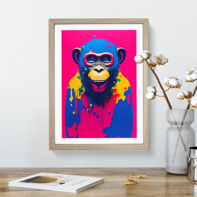 Paint Drip Monkey No.1 - Wall Art