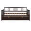 Lit de jour simple en bois avec lit gigogne simple (lit de jour)-1414851918