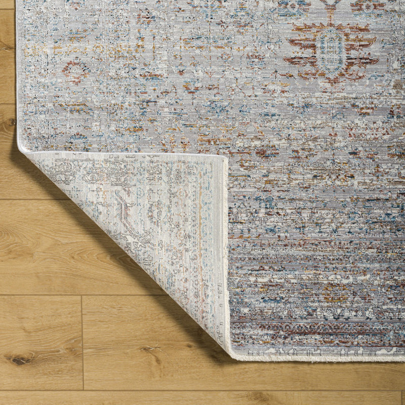 Scotchmann Machine Woven Acrylic/Polyester/Viscose Area Rug in Gray, Rectangle 12' x 15'