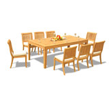 Caranas Outdoor 9 - Piece Teak Dining Set