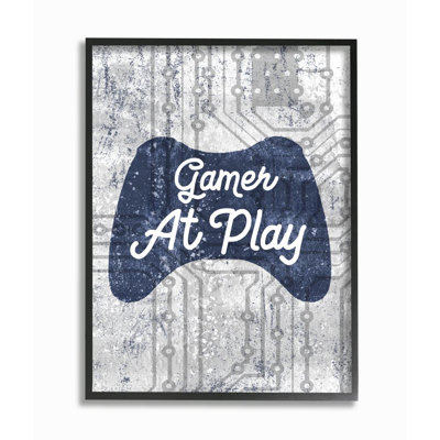" Gamer At Play Quote Video Game Technology Boys " by Beth Grove