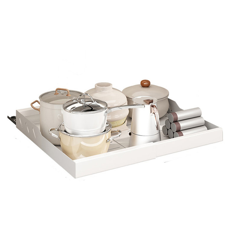 Largeur de rangement réglable de 11,81 po à 16,69 po, Blanc