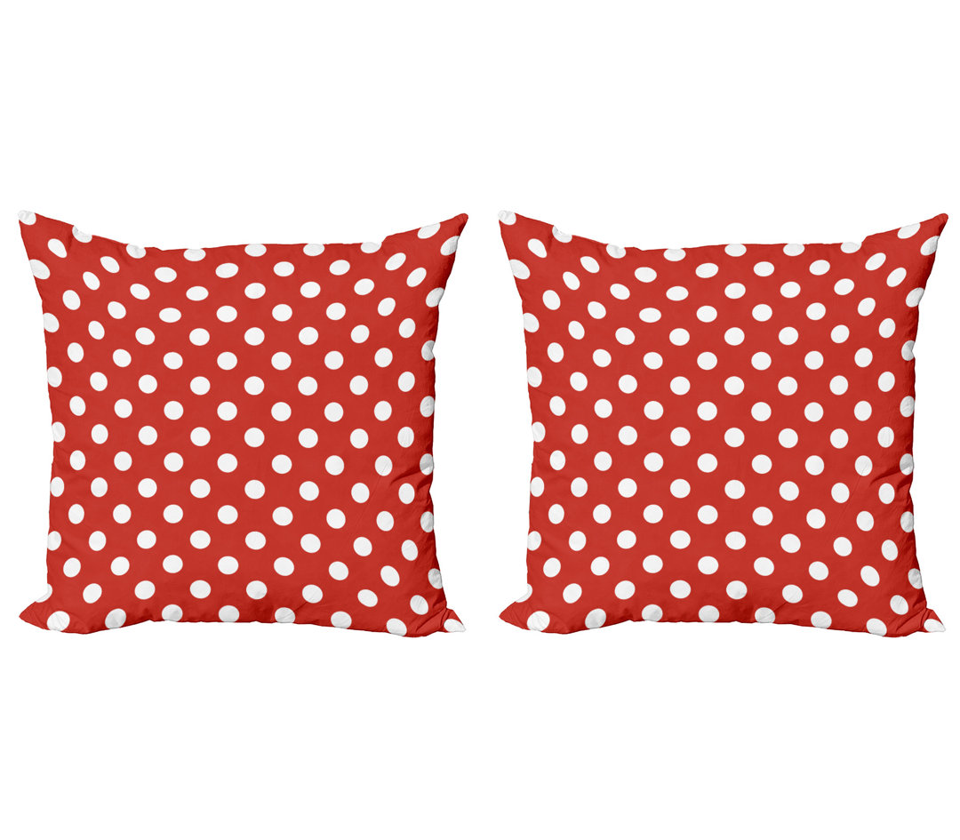 Kissen Kissenbezug 2er Pack, Polka Dots Kreisförmige Formen