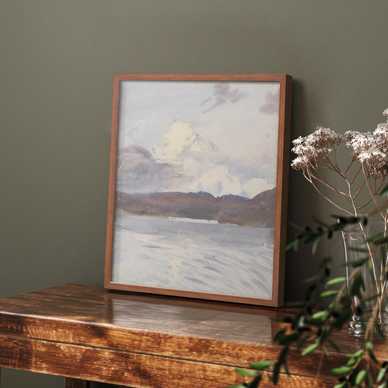 "Vintage Landscape CLxxxi" sur, H 14 po x l 11 po, Noyer