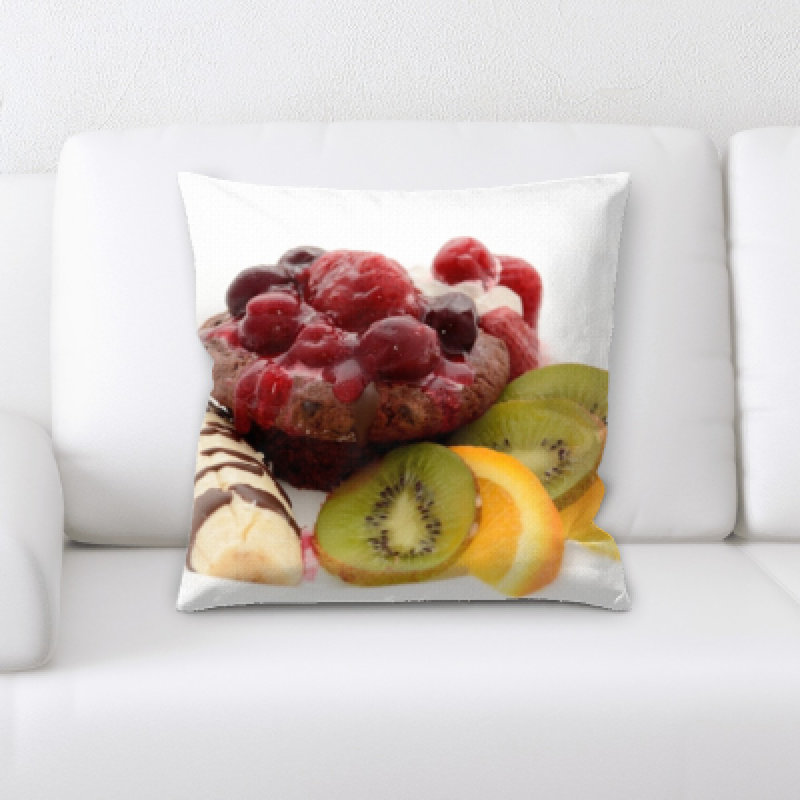Coussin mélange de fruits bigley sur une assiette