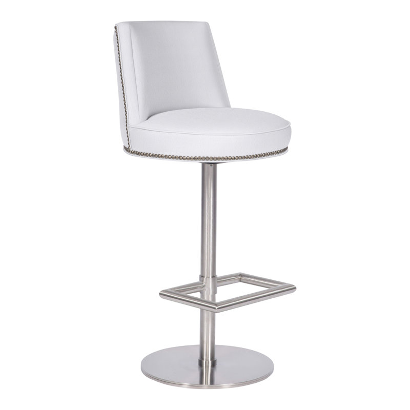 Michael Weiss Donegal 44" Swivel Bar Stool, Navada Snow, Yes