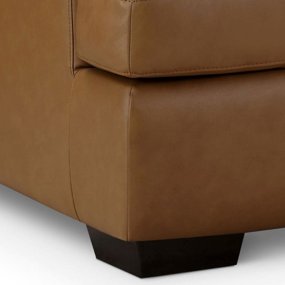 Braiden Leather Sofa, Camel, Camel