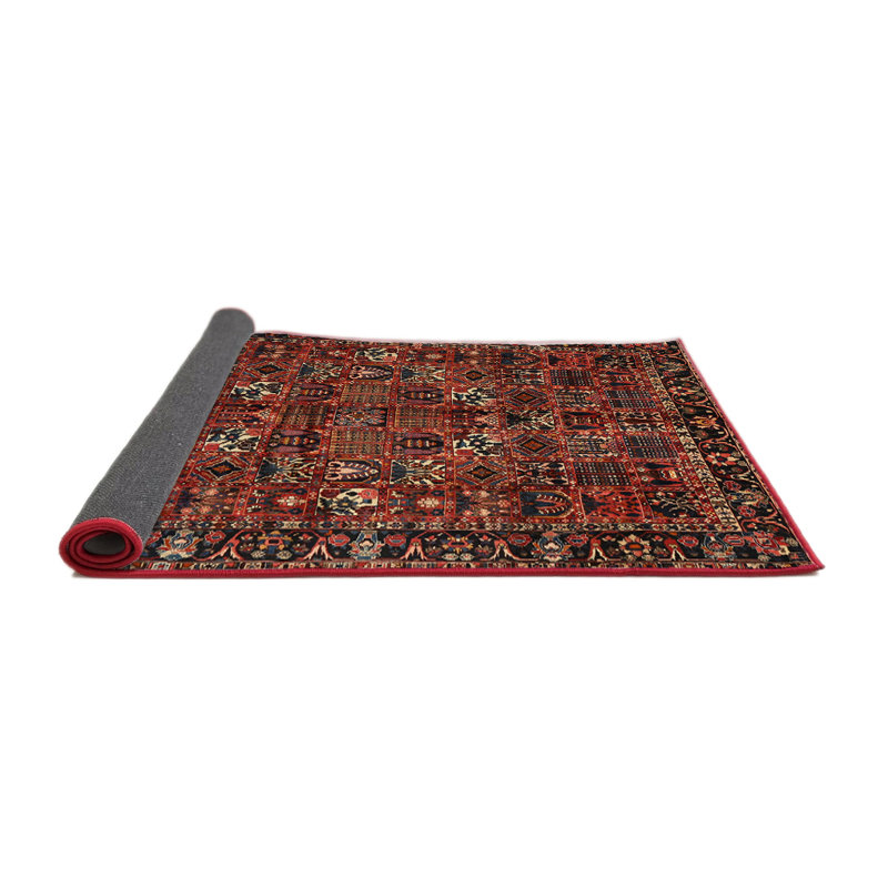 Tapis orange Southwestern, Carré 3 pi