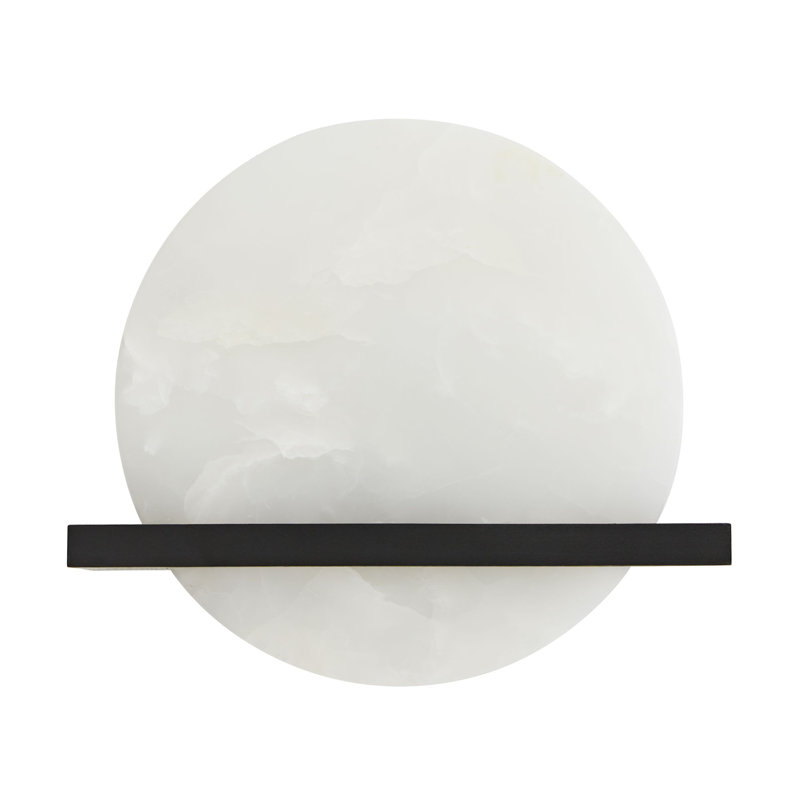 Savion 1 - Light Flush Mounted Sconce, Black