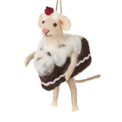 Hanging Mouse in Cake Decoration