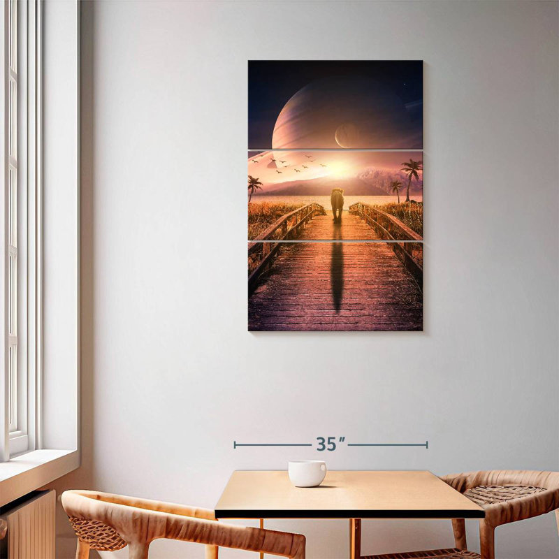 Brampt Walking To Nowhere, 57" H x 36" W