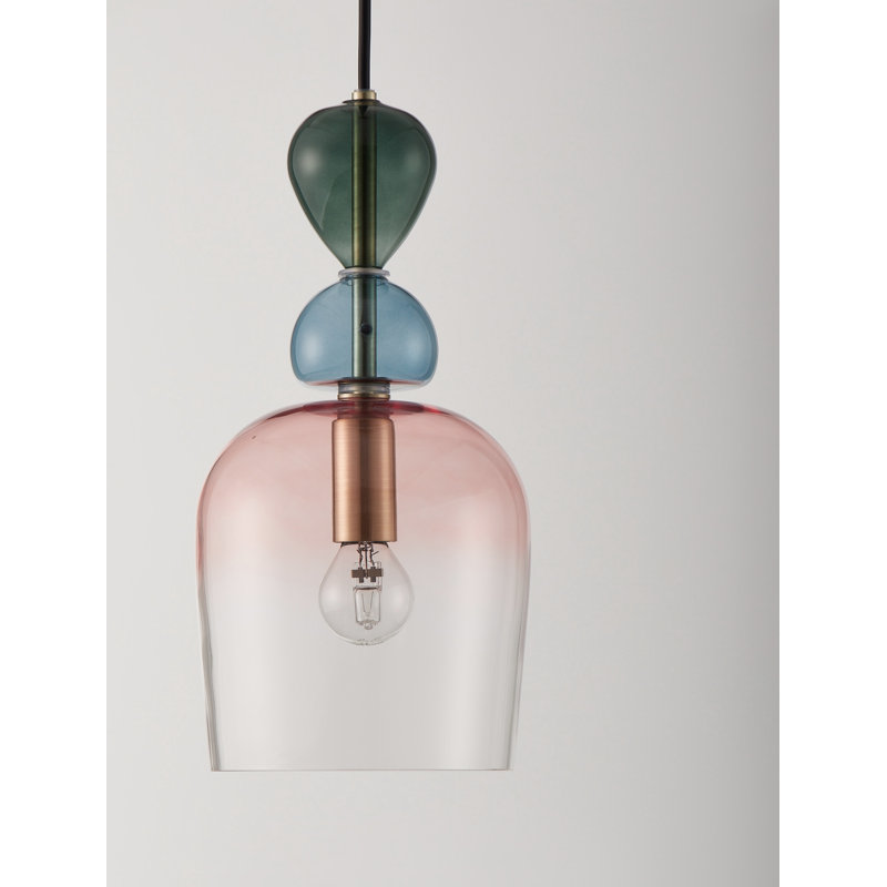 Sandy Gold Metal  Glossy Glass  LED E14 1x5 Watt 230 Volt  IP20 Bulb Excluded  D: 10.8 H1: 30 H2: 184 cm Adjustable height