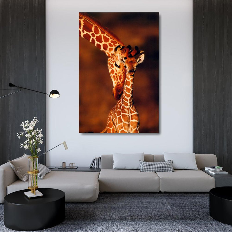 Giraffes, Namibia, 48" H x 32" W