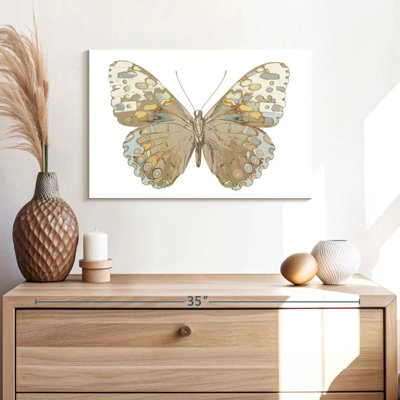 Papillon Brampt en taupe et bleu