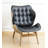 Jeyshan Upholstered Lounge Chair and Ottoman-1975194187