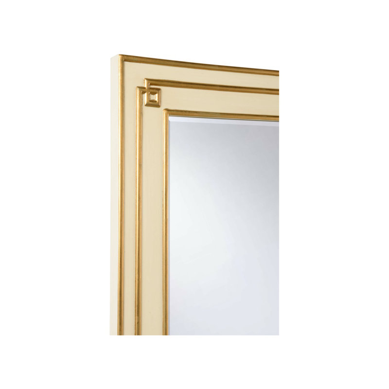 Greek Hall Mirror, Cream/Gold