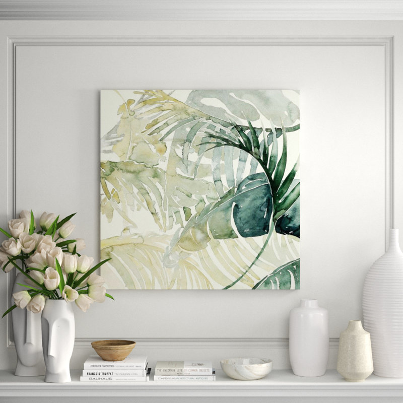 Muted Tropics I Print by Sara Brown, 36" H x 36" W, Plexi