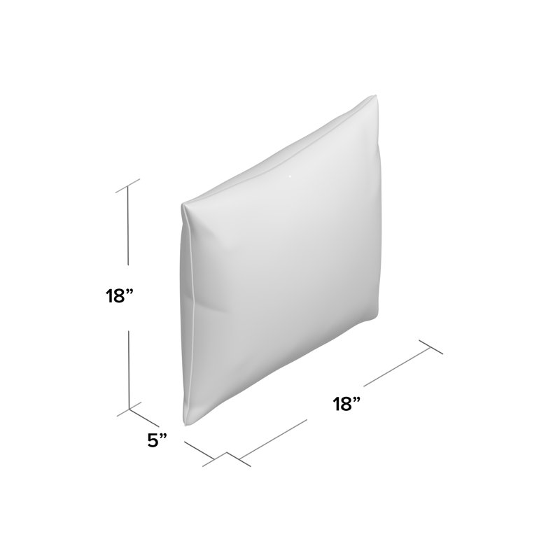 Reversible Pillow Insert, 18" H x 18" W