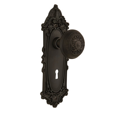 Plaque longue de porte de passage avec serrure victorian pour oeuf