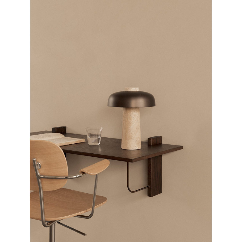 Co Swivel Task Chair, Natural Oak/Silver