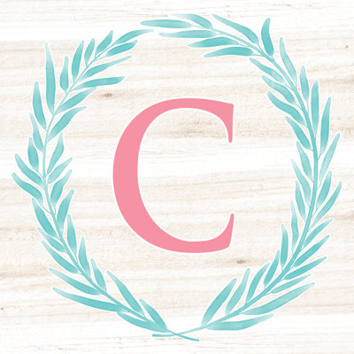Laurel Wreath C - Wrapped Canvas Print
