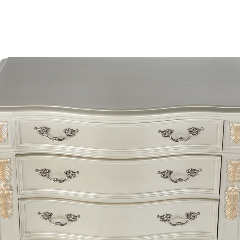 Maximus 6-Drawer Wood Chest, Champagne