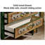 Console verte et bois manufacturé vert