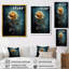 Jaune jaune rétro - art mural rose-104687849-104687856