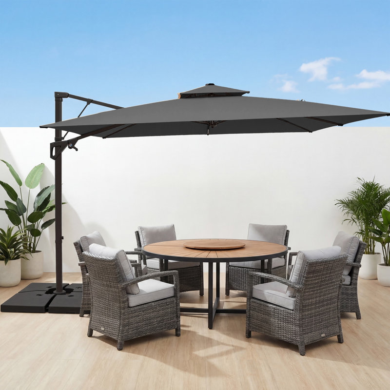 Parasol carré 108 po, Gray