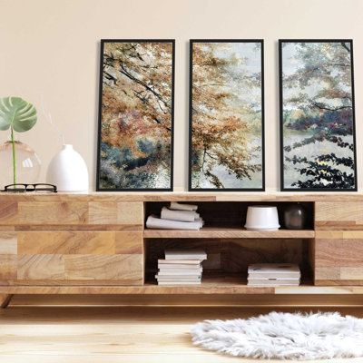 «Spring Talking» par Irene Weisz, reproduction sur toile flottante 3 pièces
