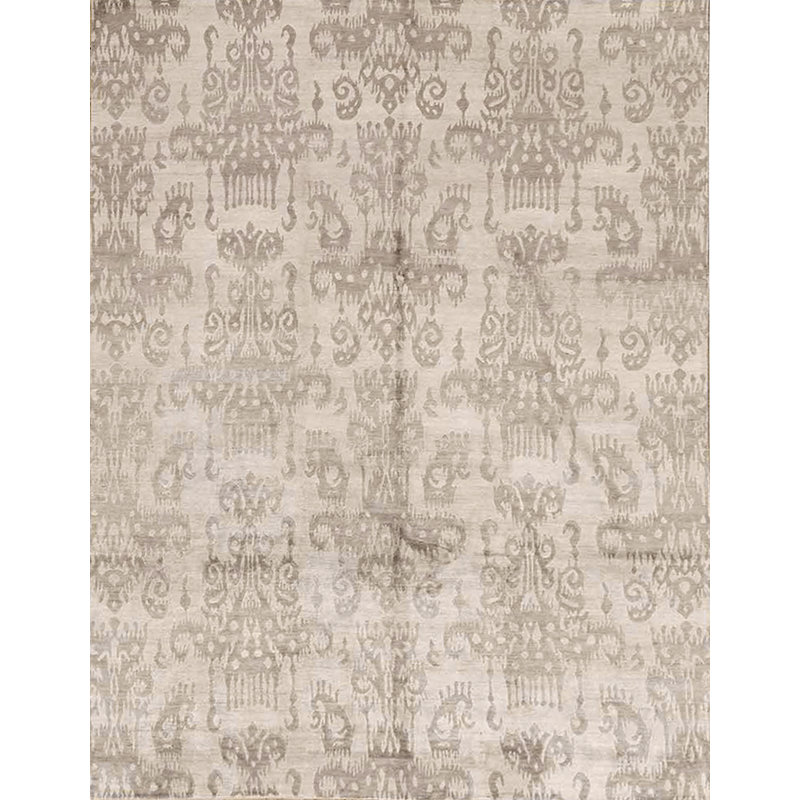Himalayan Damask Area Rug in Gray/Taupe