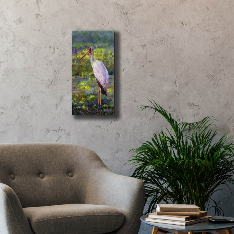 Art mural sur toile «Bills Stork2» par David Stribble, H 24 po x l 12 po x P 0,75 po