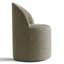 Petit fauteuil pivotant en tonneau avec roulettes cachées-642371166