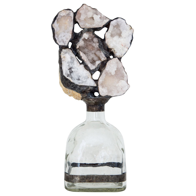 Geode Handmade Crystal Decorative Bottles