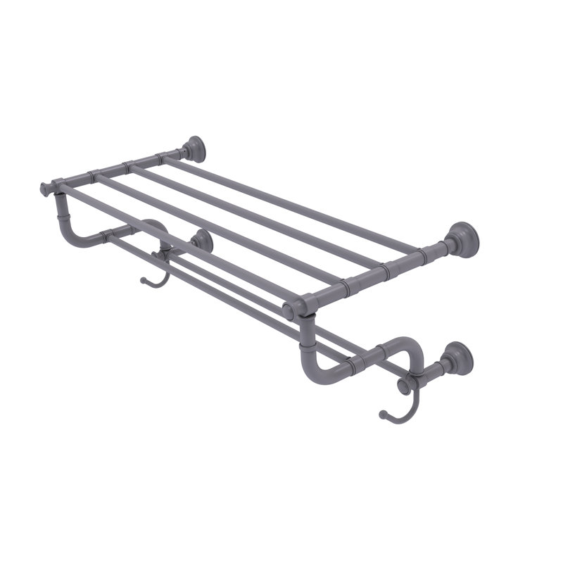 Porte-serviettes mural Freyja, Gris mat, P 12,5 po x l 38 po x H 10,6 po