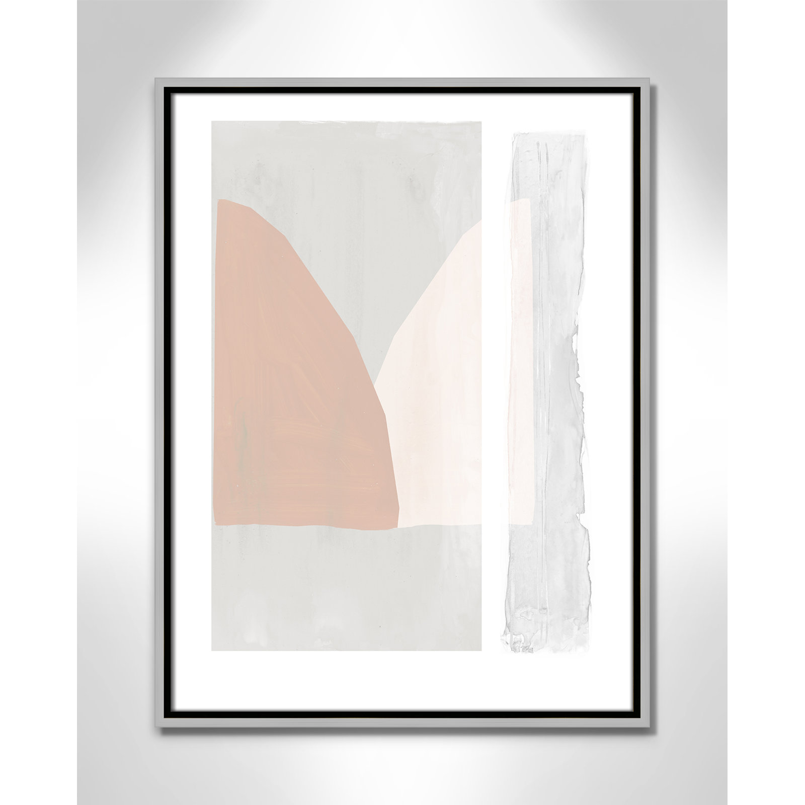 Lora "Soft And Light" Print by Tom Reeves, 25.5" H x 19.5" W x 2" D, Silver Framed Canvas