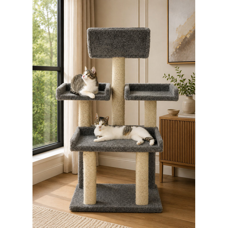 Très grand arbre à chat Prestige pour arbres à chat, Gris