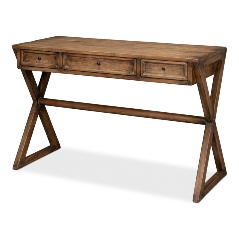 Kitchen Solid Wood Writing Desk, Brown
