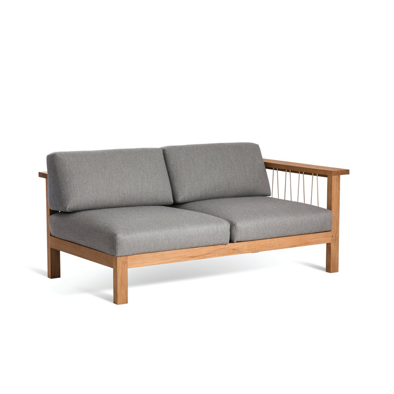 Maro Outdoor 2 - Seat Loveseat, Charcoal Chine