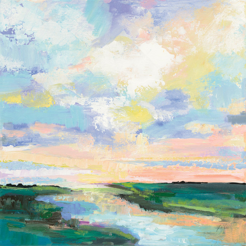 Mystic by Jeanette Vertentes - Wrapped Canvas Painting, 30cm H x 30cm W