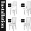 Housse pour chaise de salle à manger-409936682