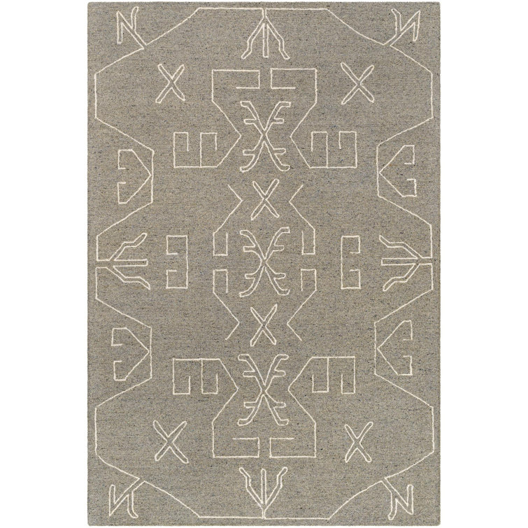 Tapis rectangulaire en laine Demie