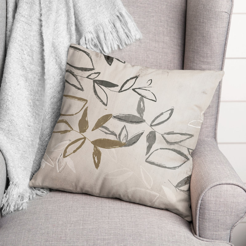 Coussin intérieur / extérieur Abstracted Branches, H 14 po x l 20 po, Rectangle