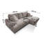 Melvano 4 Seater Corner Sofa-135280141-135280142