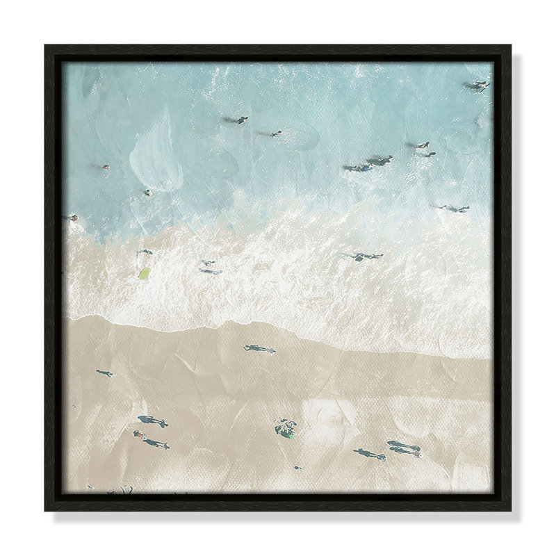 «Lay Out On The Beach II» par Milli Villa, Espresso, H 13,5 po x l 13,5 po