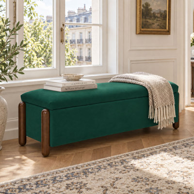 Banc de rangement rembourré