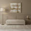 Banc décoratif en velours Amaryllis - Taupe
